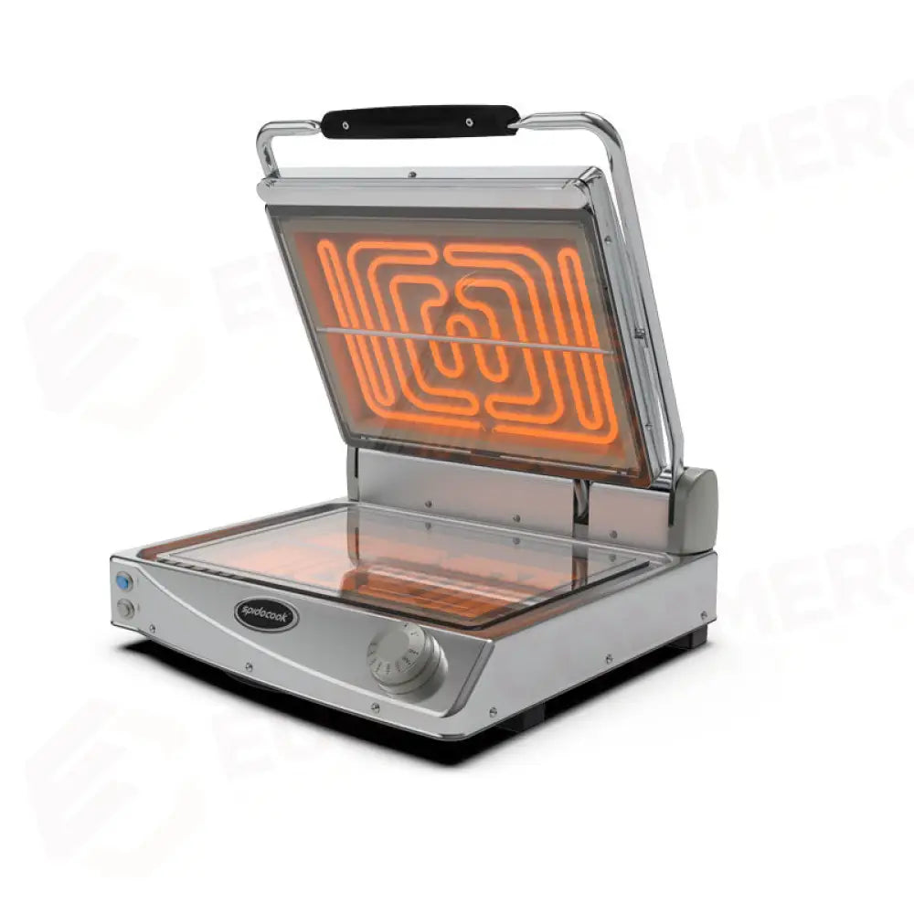 PIASTRA MEDIA MANUALE CON PIANI LISCI TRASPARENTI - SP015PT - SPIDOCOOK