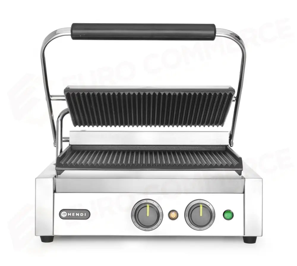 PIASTRA PANINI HENDI SOPRA E SOTTO RIGATA 230V/2200W 432X396X(H)214MM - 263655