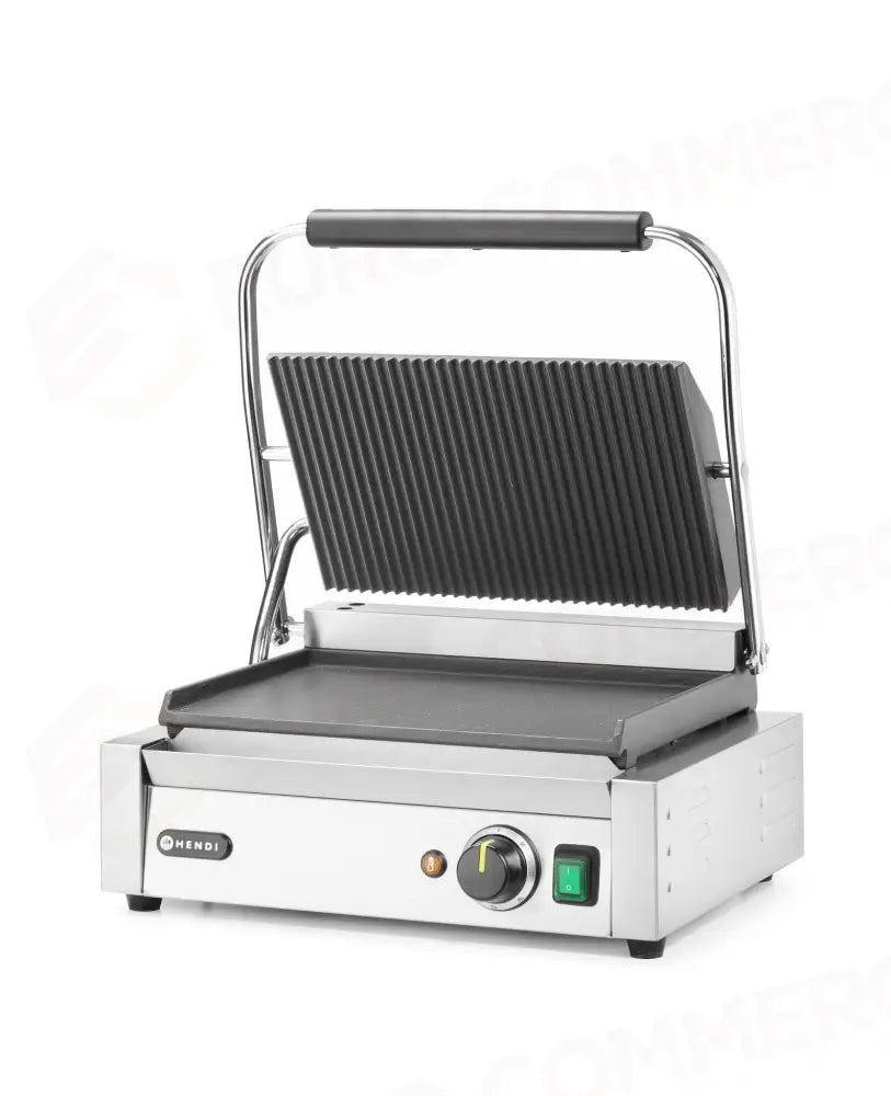 PIASTRA PANINI HENDI SOPRA RIGATA E SOTTO LISCIA 230V/2200W 430X370X(H)210MM - 263662