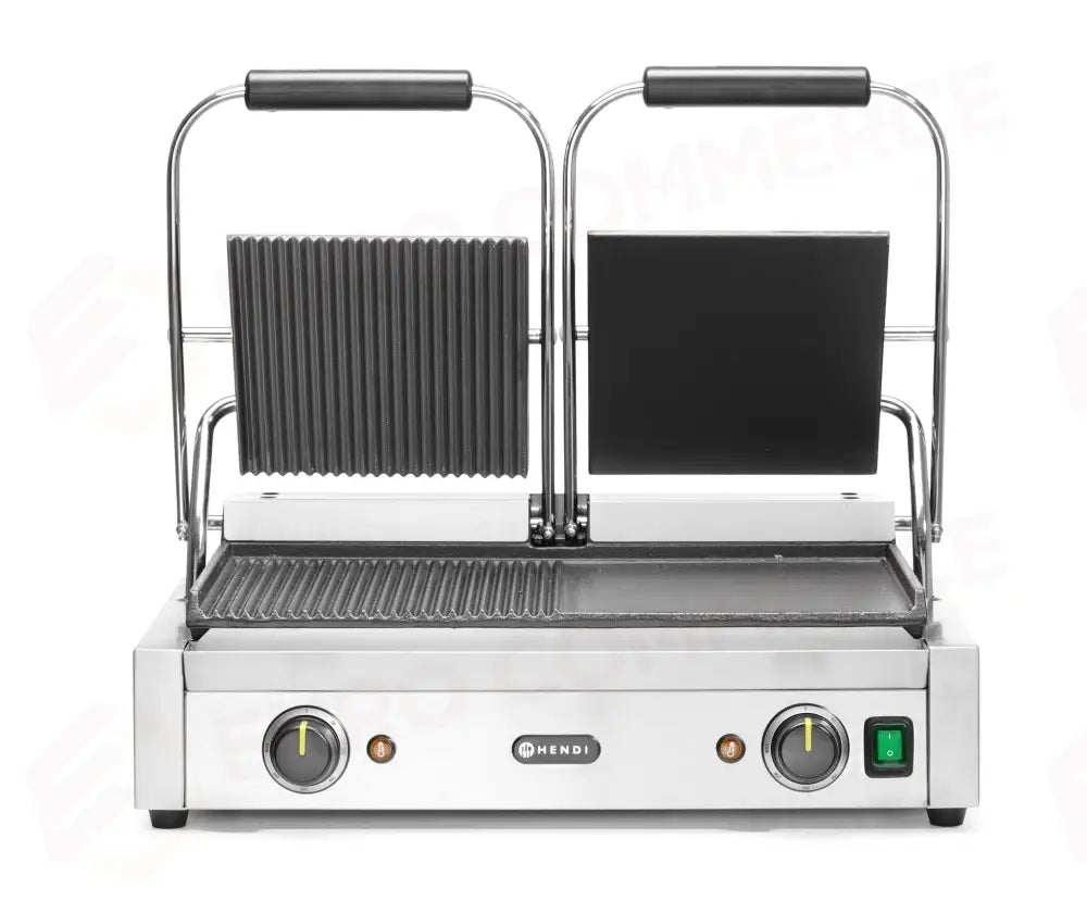PIASTRA PANINI - VERSIONE DOPPIA HENDI SINISTRA GRIGLIATA - DESTRA LUCIDA 230V/3600W 575X430X(H)