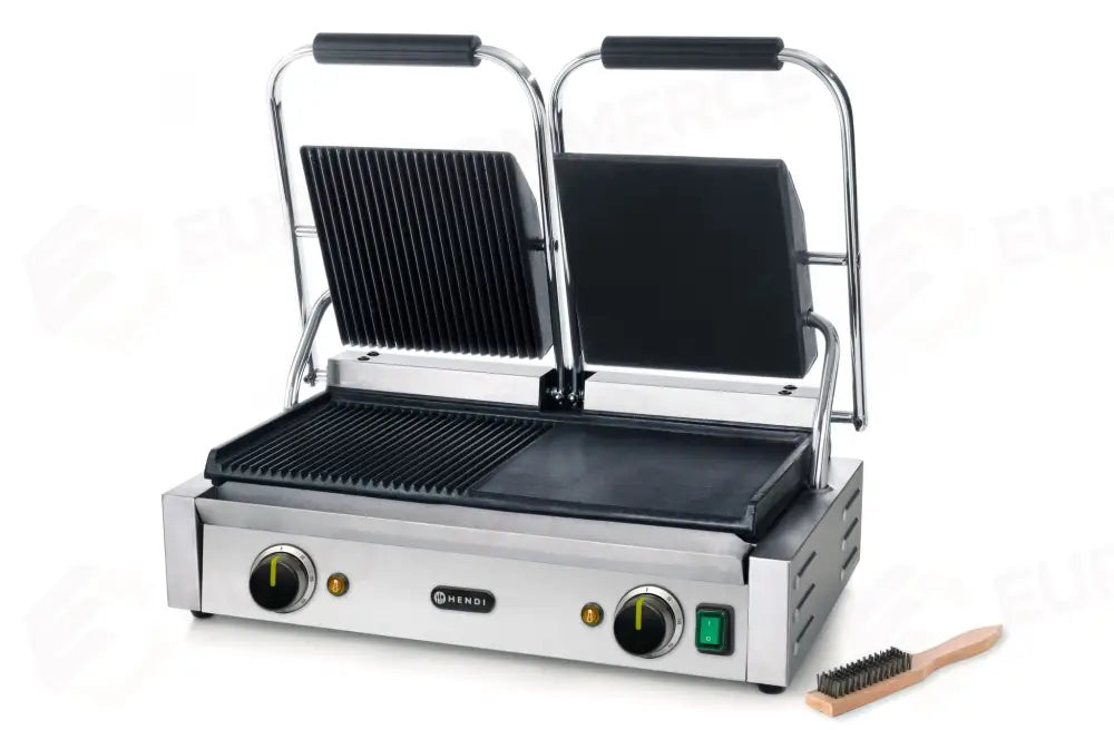 PIASTRA PANINI - VERSIONE DOPPIA HENDI SINISTRA GRIGLIATA - DESTRA LUCIDA 230V/3600W 575X430X(H)