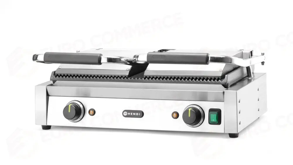 PIASTRA PANINI - VERSIONE DOPPIA HENDI SOPRA E SOTTO RIGATA 230V/3600W 570X395X(H)510MM - 263709