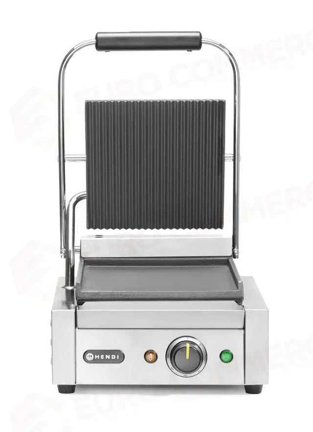 PIASTRA PANINI - VERSIONE SINGOLA, HENDI, SOPRA RIGATA E SOTTO LISCIA, 230V/1800W, 310X375X(H)216MM - 263600