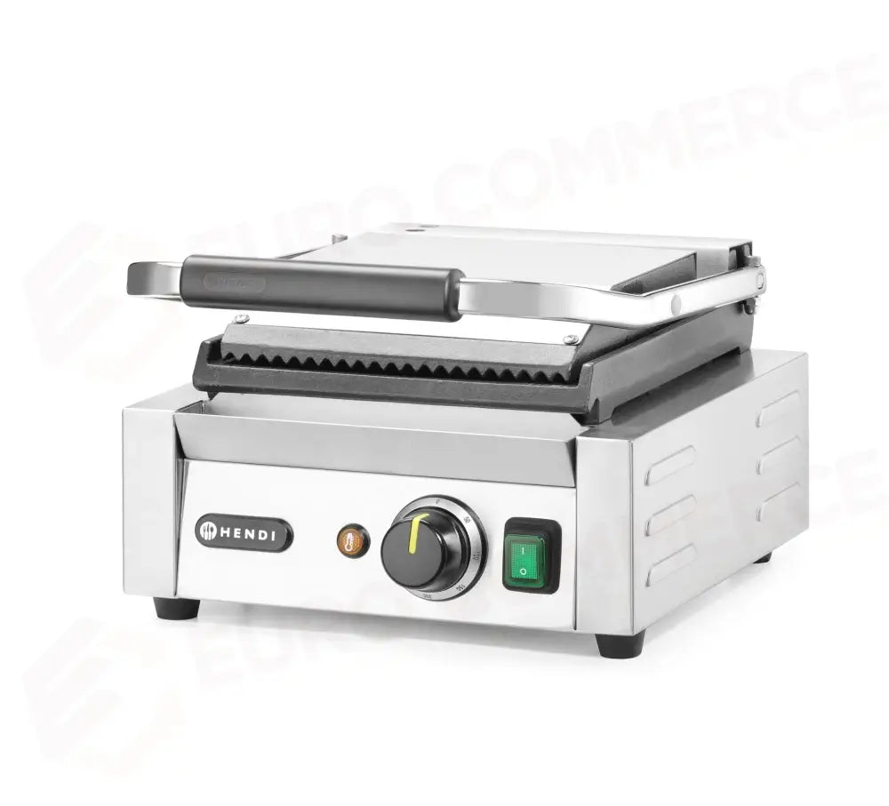 PIASTRA PANINI - VERSIONE SINGOLA HENDI SOPRA RIGATA E SOTTO LISCIA 230V/1800W 310X375X(H)216MM