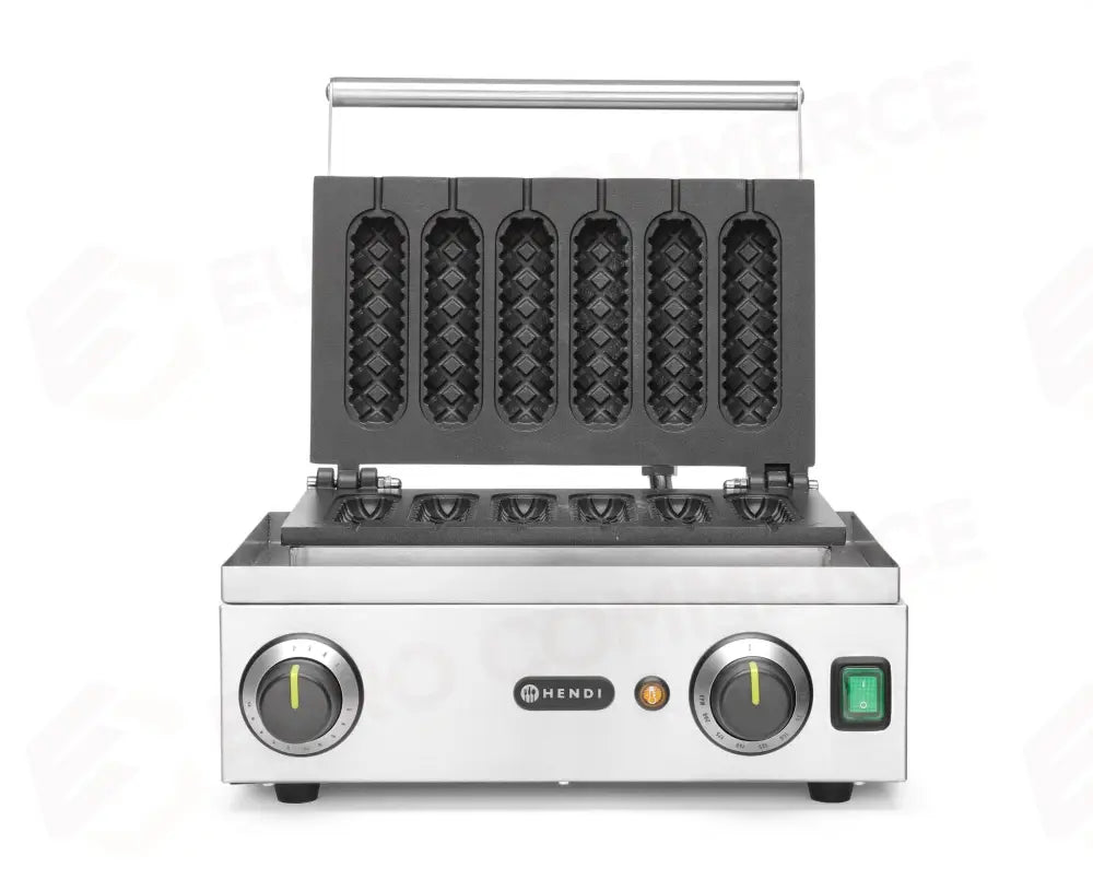 PIASTRA PER WAFFLE CORN DOG HENDI 230V/1550W 390X378X(H)229MM - 212189