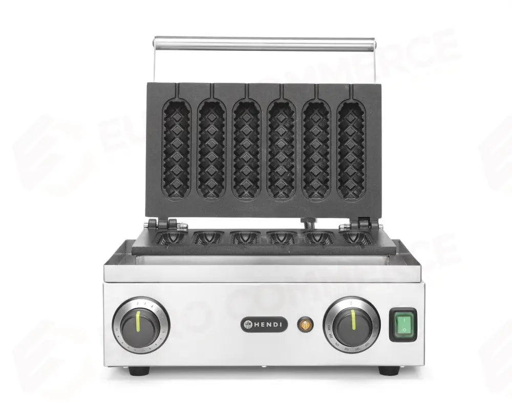 PIASTRA PER WAFFLE CORN DOG 230V/1550W 390X378X(H)229MM - HENDI