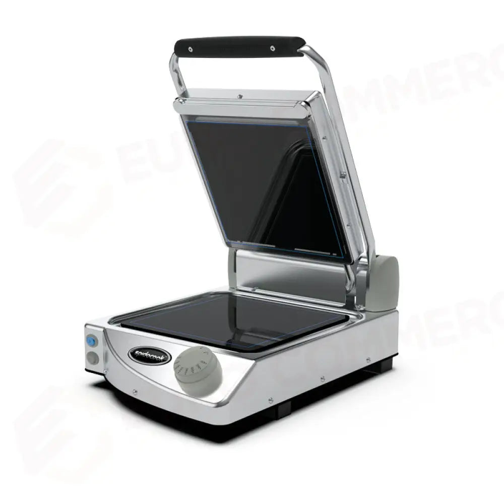 PIASTRA SINGOLA MANUALE CON PIANI LISCI NERI - SP010P - SPIDOCOOK