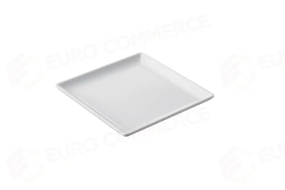 PIATTINO QUADRATO BIANCO BIANCO - 17X17X1,8 CM - T8428 - LEONE - MELAMINA BIANCA