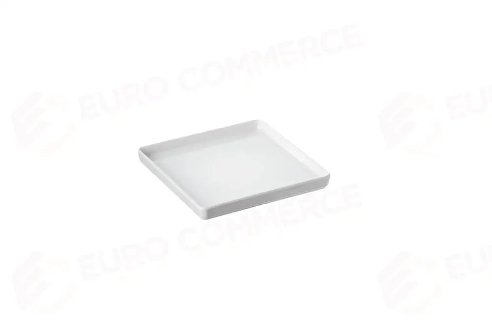 PIATTINO QUADRATO IN MELAMINA NERO - 8X8X1,3 CM - T8191.Z - LEONE - MELAMINA BIANCA