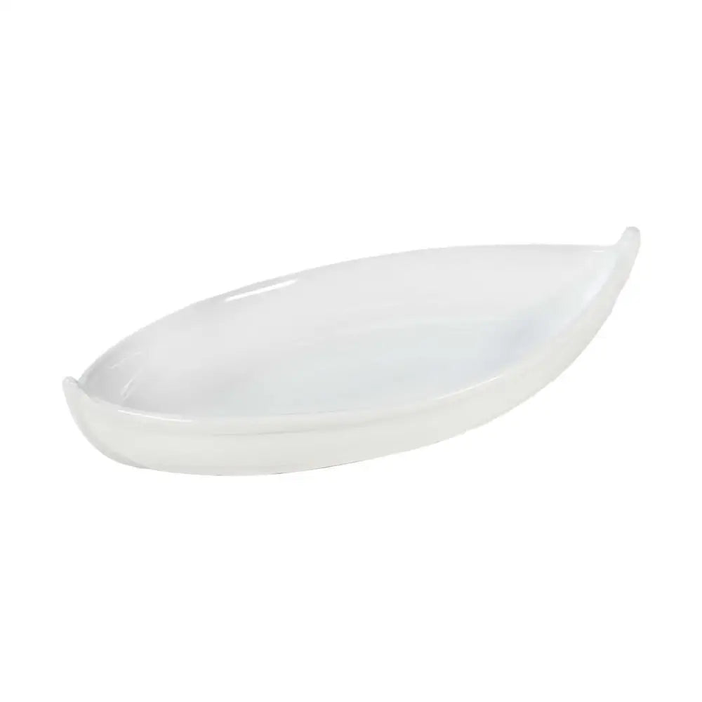 PIATTO BARCHETTA 40X20 CM MARIS BIANCO VULCANIA - 2850133 - MEDRI