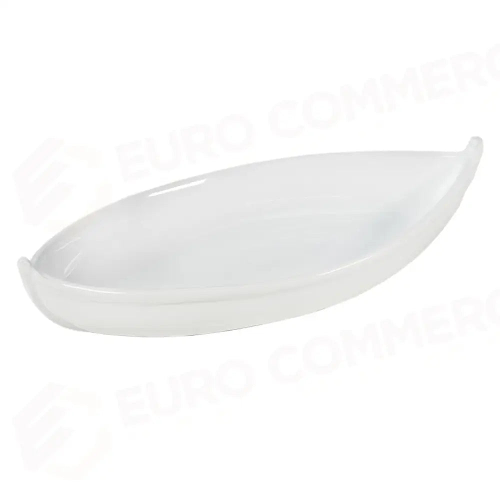PIATTO BARCHETTA 45X23,5 CM MARIS BIANCO VULCANIA - 2850137 - MEDRI