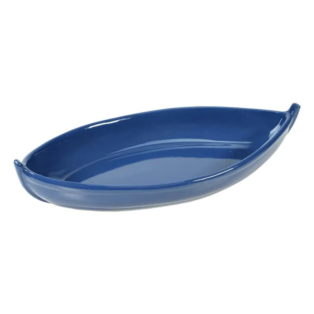 PIATTO BARCHETTA 45X23,5 CM MARIS BLU VULCANIA - 2850135 - MEDRI