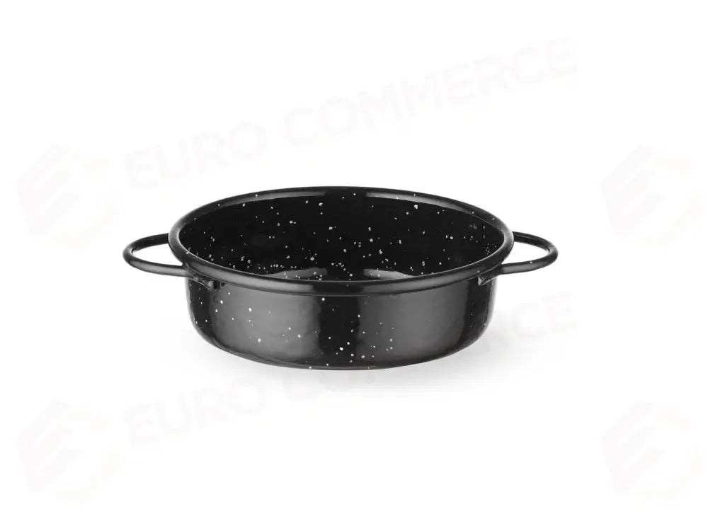 PIATTO COCOTTE SMALTATO NERO Ø120X(H)40MM - HENDI