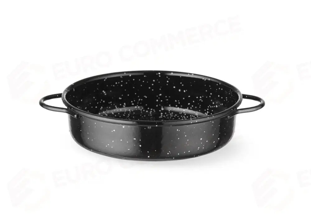 PIATTO COCOTTE SMALTATO NERO Ø140X(H)45MM - HENDI