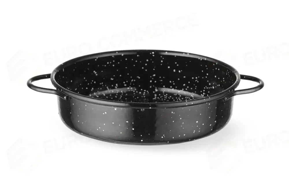 PIATTO COCOTTE SMALTATO NERO Ø160X(H)45MM - HENDI