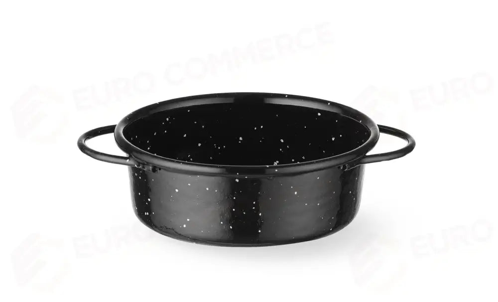 PIATTO COCOTTE SMALTATO HENDI NERO Ø160X(H)45MM ROTONDO - 622544