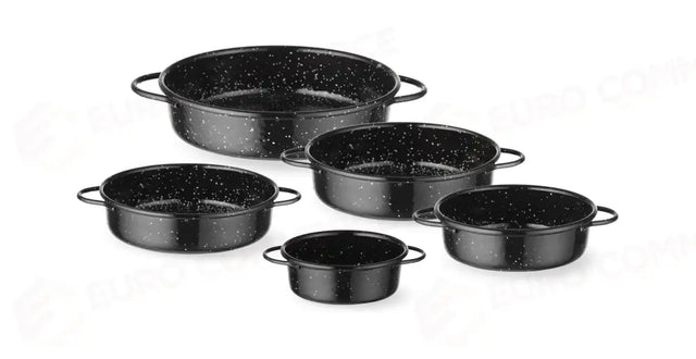 PIATTO COCOTTE, SMALTATO, HENDI, NERO, Ø200X(H)45MM, ROTONDO - 622551