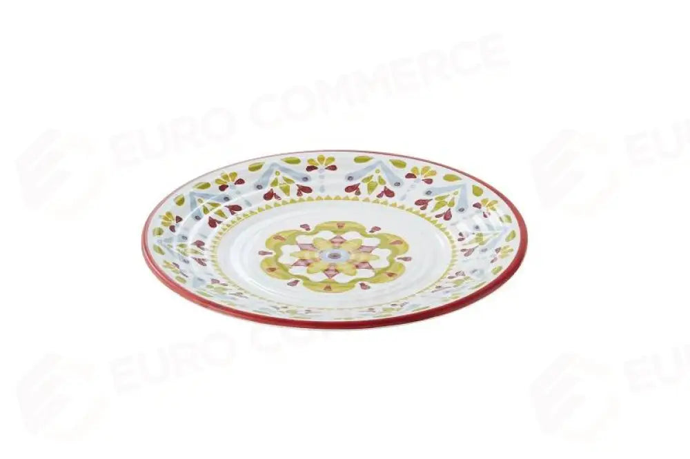 PIATTO DECORATO CORFÙ DECORATO - Ø35,5X3 CM - T8642 - LEONE - MELAMINA COLOR