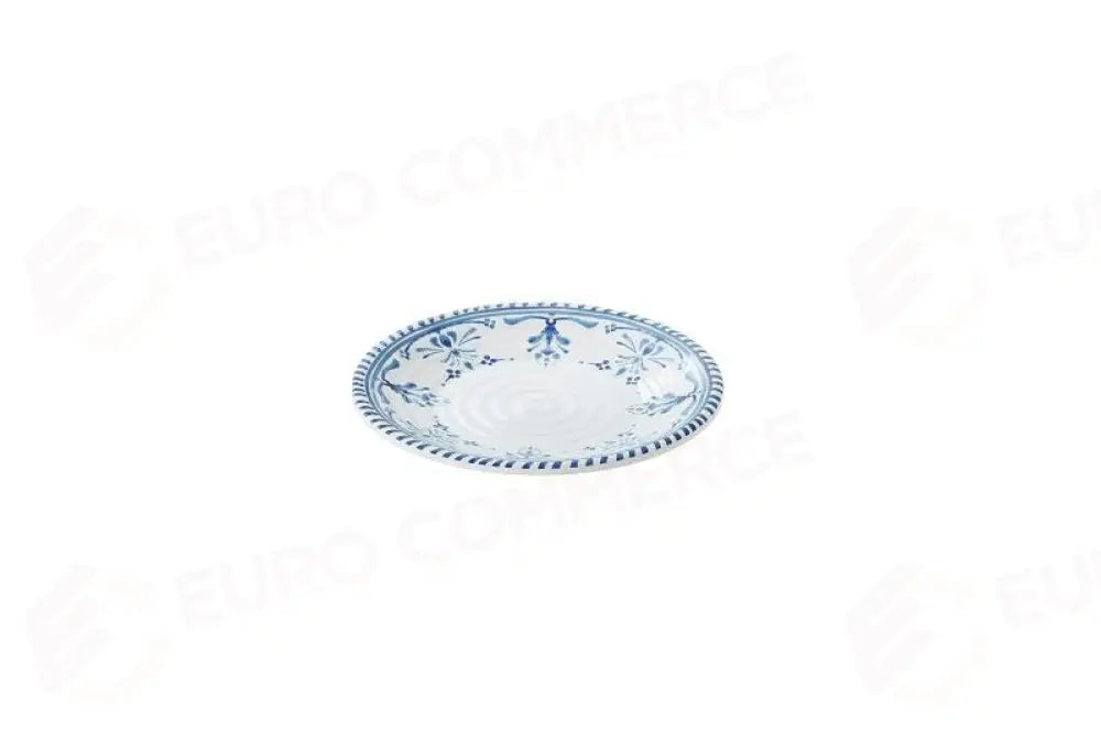 PIATTO DECORATO ZANTE BLU/BIANCO - Ø18X1,8 CM - T8635 - LEONE - MELAMINA COLOR