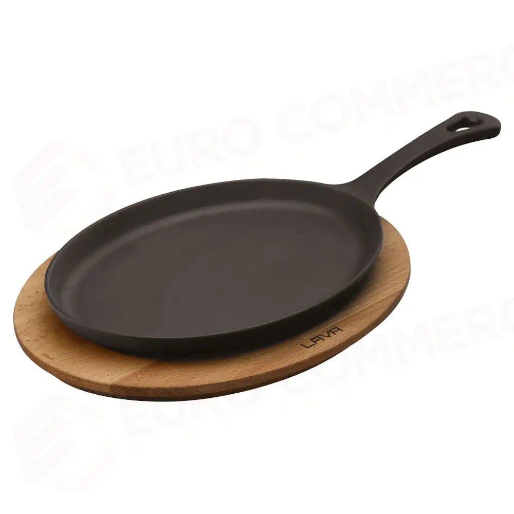 PIATTO FAJITA CON SUPPORTO - GHISA SMALTATA - PADERNO