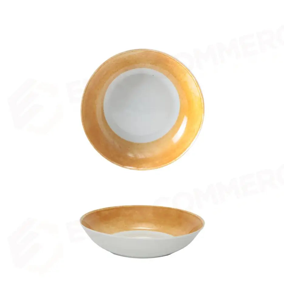 PIATTO FONDO 20,5 CM MATIZ OCRA MEDRI - 13790041 - MEDRI