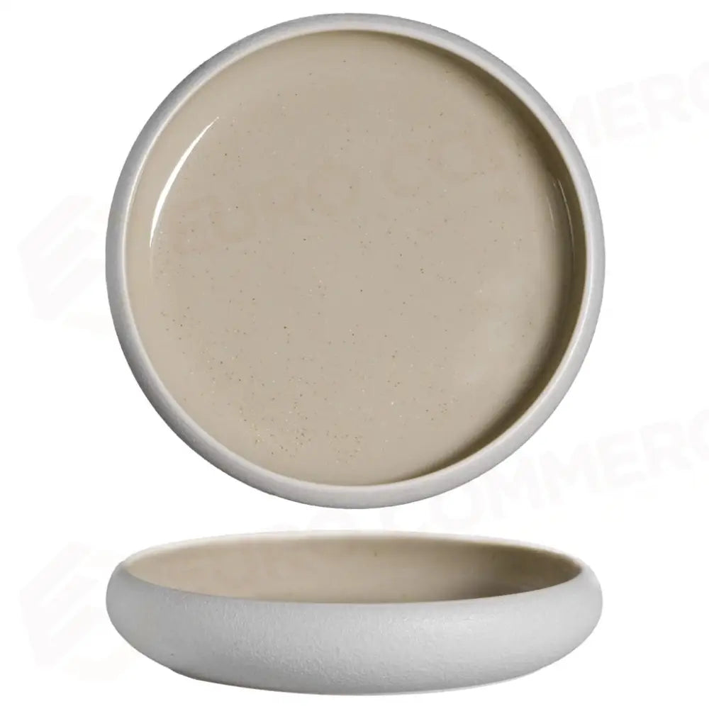PIATTO FONDO 22 CM SANDY BEIGE B/HL100060 MEDRI - 20370005 - MEDRI