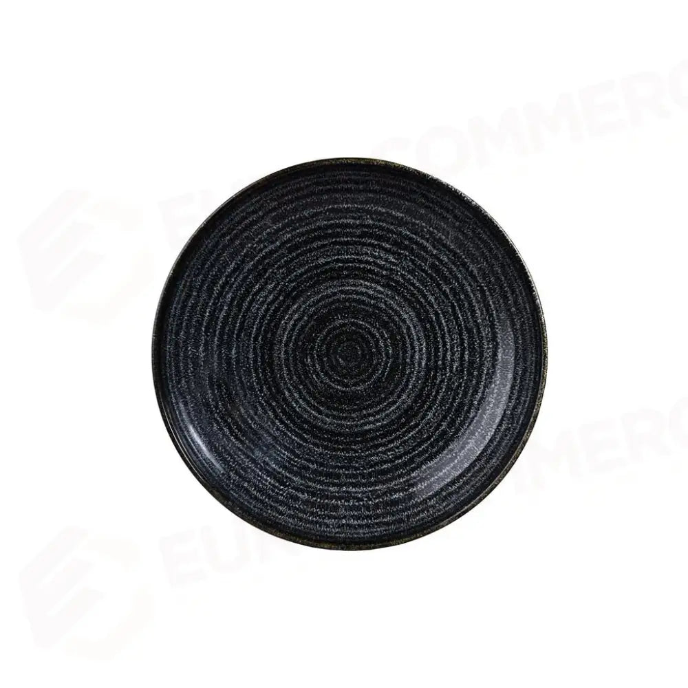 PIATTO FONDO COUPE 18,2 CM STUDIO PRINTS HOMESPUN CHARCOAL BLACK SPCBEVB71 CHURCHILL - 9780837 - MEDRI