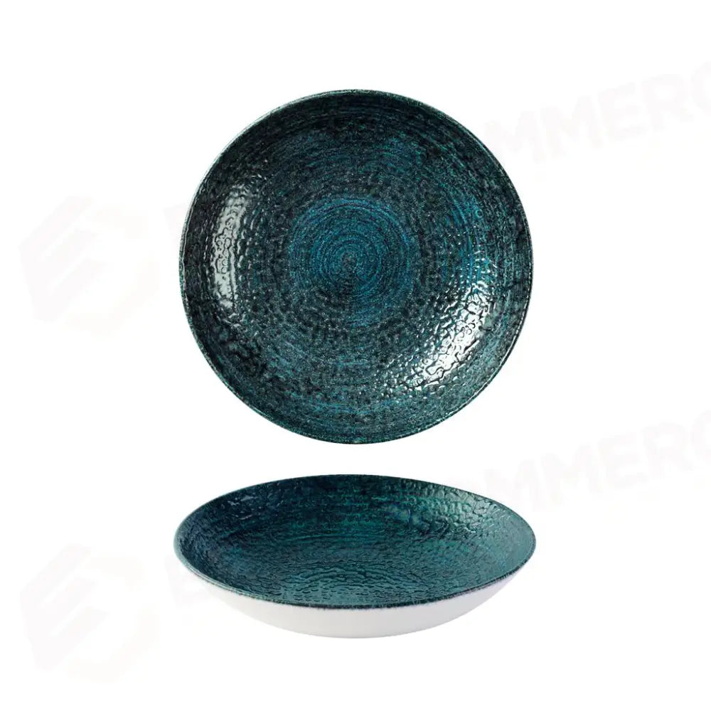 PIATTO FONDO COUPE 18.2 CM STUDIO PRINTS HOMESPUN CHROMA MARINE HCBLEVB71 CHURCHILL - 9782895 - MEDRI