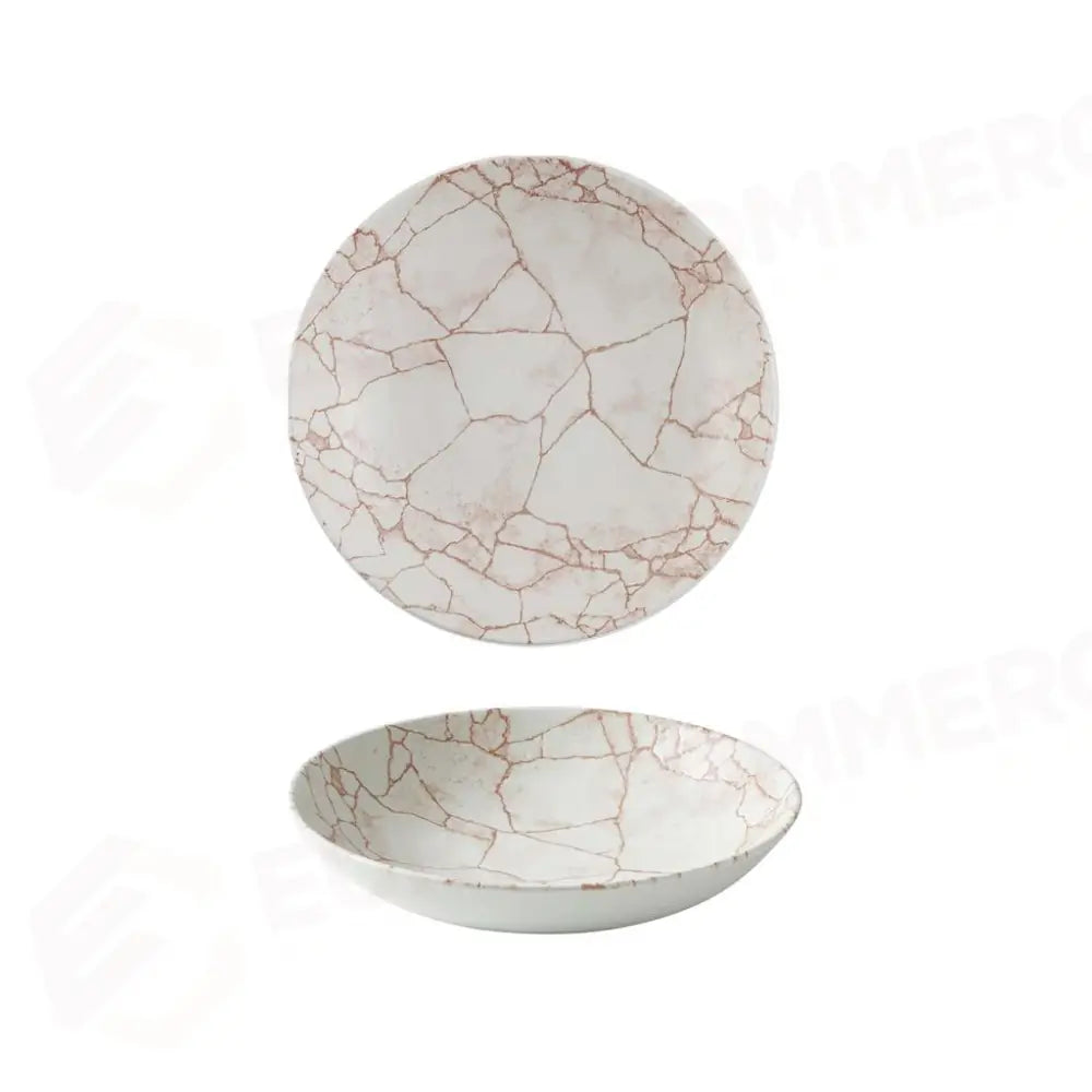 PIATTO FONDO COUPE 18.2 CM STUDIO PRINTS KINTSUGI CORAL KTAMEVB71 CHURCHILL - 9782578 - MEDRI