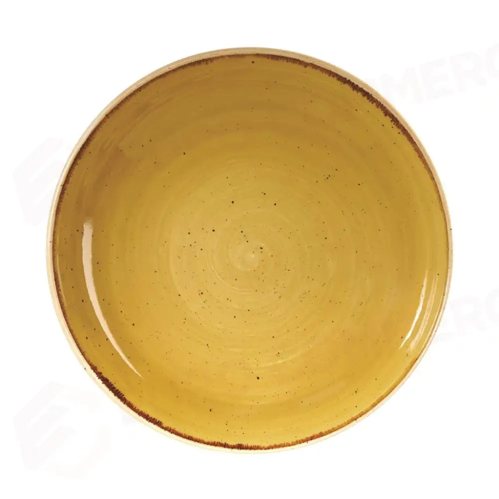PIATTO FONDO COUPE 18,3 CM STONECAST MUSTARD YELLOW SMSSEVB71 CHURCHILL - 9781131 - MEDRI