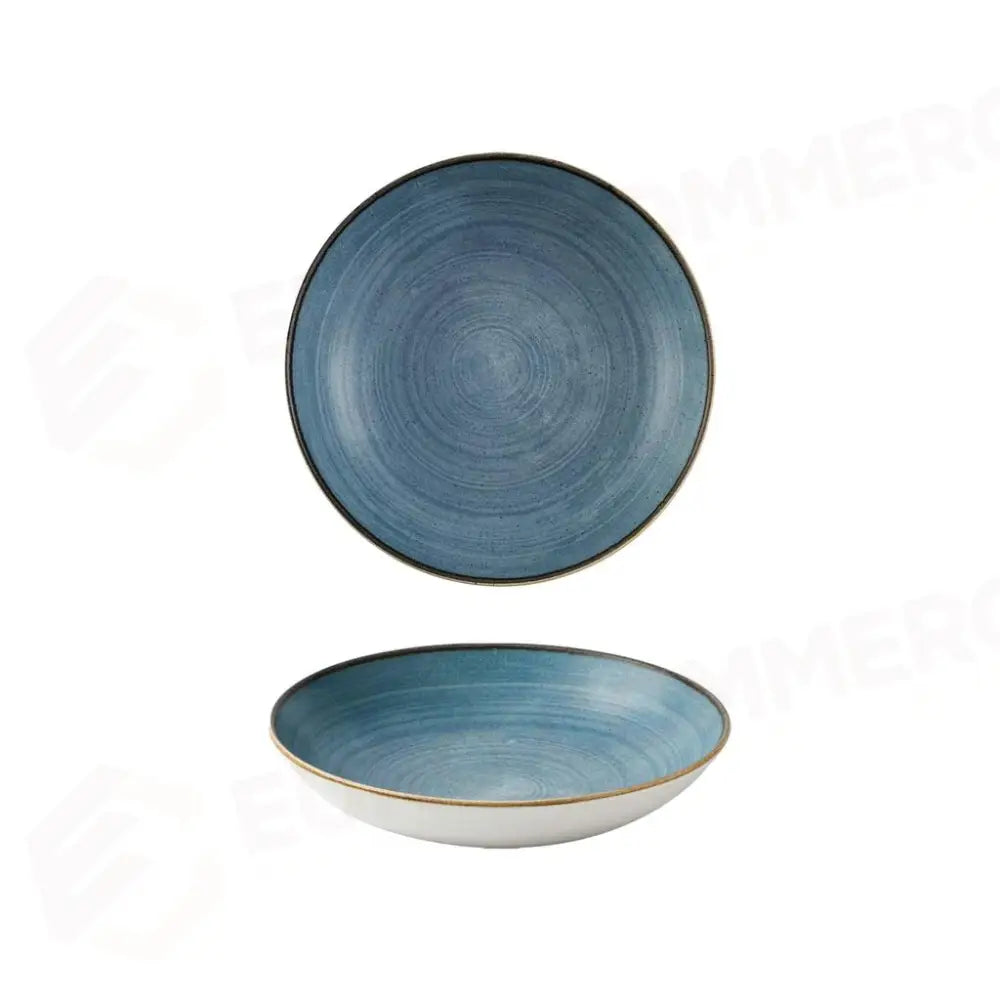 PIATTO FONDO COUPE 18.3 CM STONECAST RAW TEAL SRBEEVB71 CHURCHILL - 9782591 - MEDRI