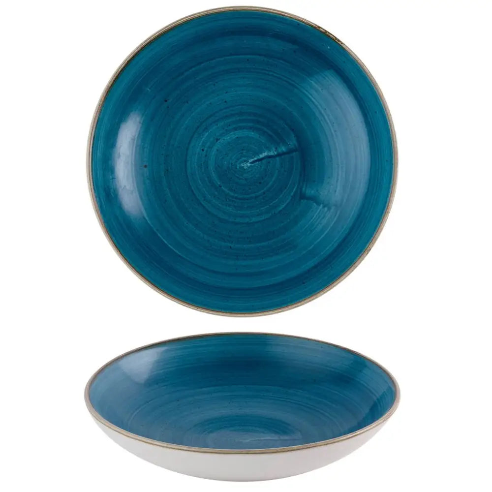 PIATTO FONDO COUPE 24.8 CM JAVA BLUE STONECAST SNTSEVB91 CHURCHILL - 9783283 - MEDRI