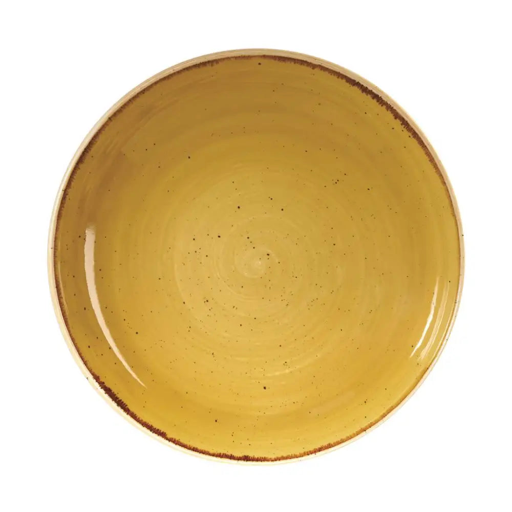 PIATTO FONDO COUPE 24,8 CM STONECAST MUSTARD YELLOW SMSSEVB91 CHURCHILL - 9780854 - MEDRI