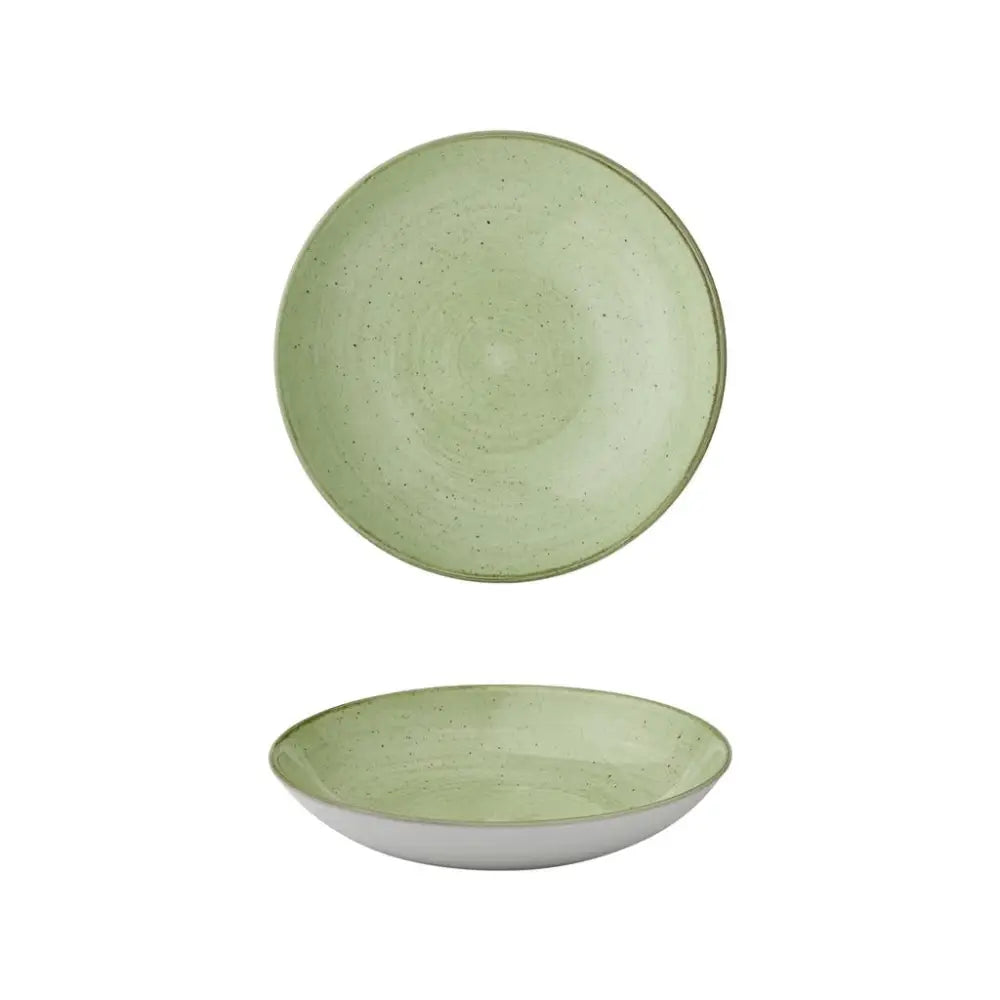 PIATTO FONDO COUPE 24.8 CM STONECAST SAGE GREEN SSASEVB91 CHURCHILL - 9782874 - MEDRI