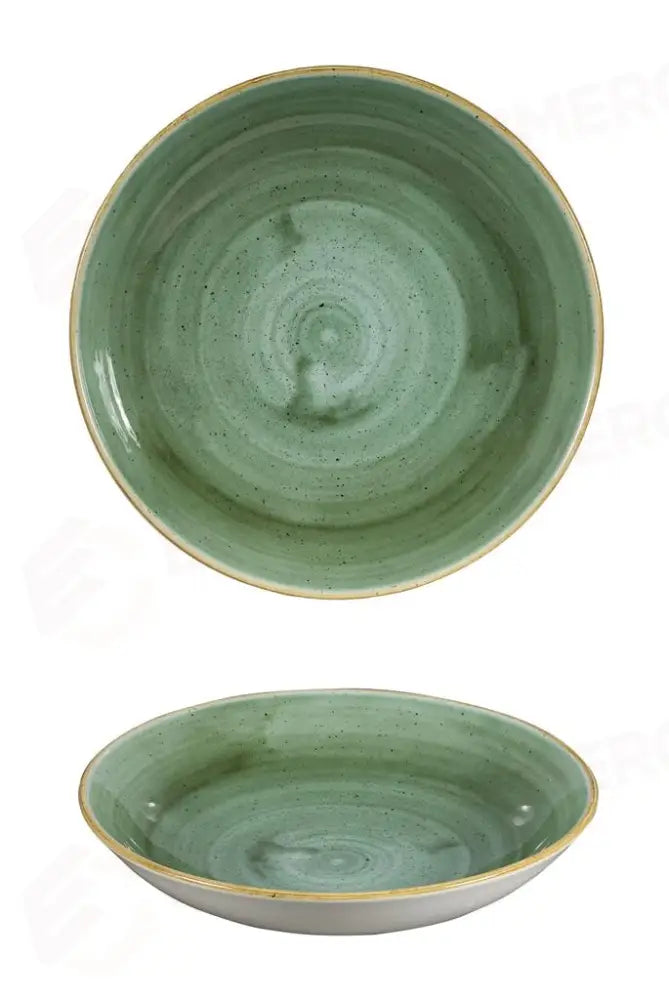 PIATTO FONDO COUPE 24,8 CM STONECAST SAMPHIRE GREEN SSGSEVB91 CHURCHILL - 9781140 - MEDRI
