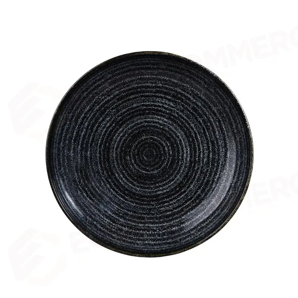 PIATTO FONDO COUPE 24,8 CM STUDIO PRINTS HOMESPUN CHARCOAL BLACK SPCBEVB91 CHURCHILL - 9780836 - MEDRI