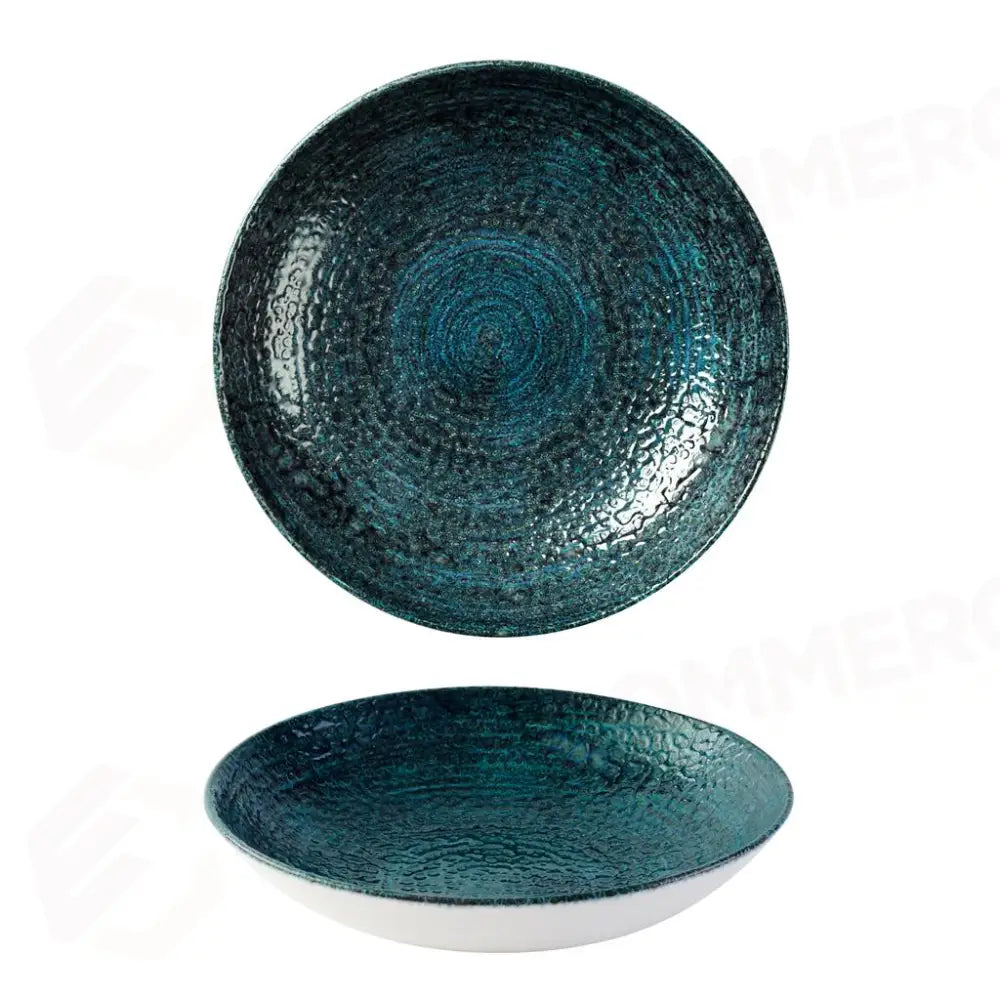 PIATTO FONDO COUPE 24.8 CM STUDIO PRINTS HOMESPUN CHROMA MARINE HCBLEVB91 CHURCHILL - 9782858 - MEDRI