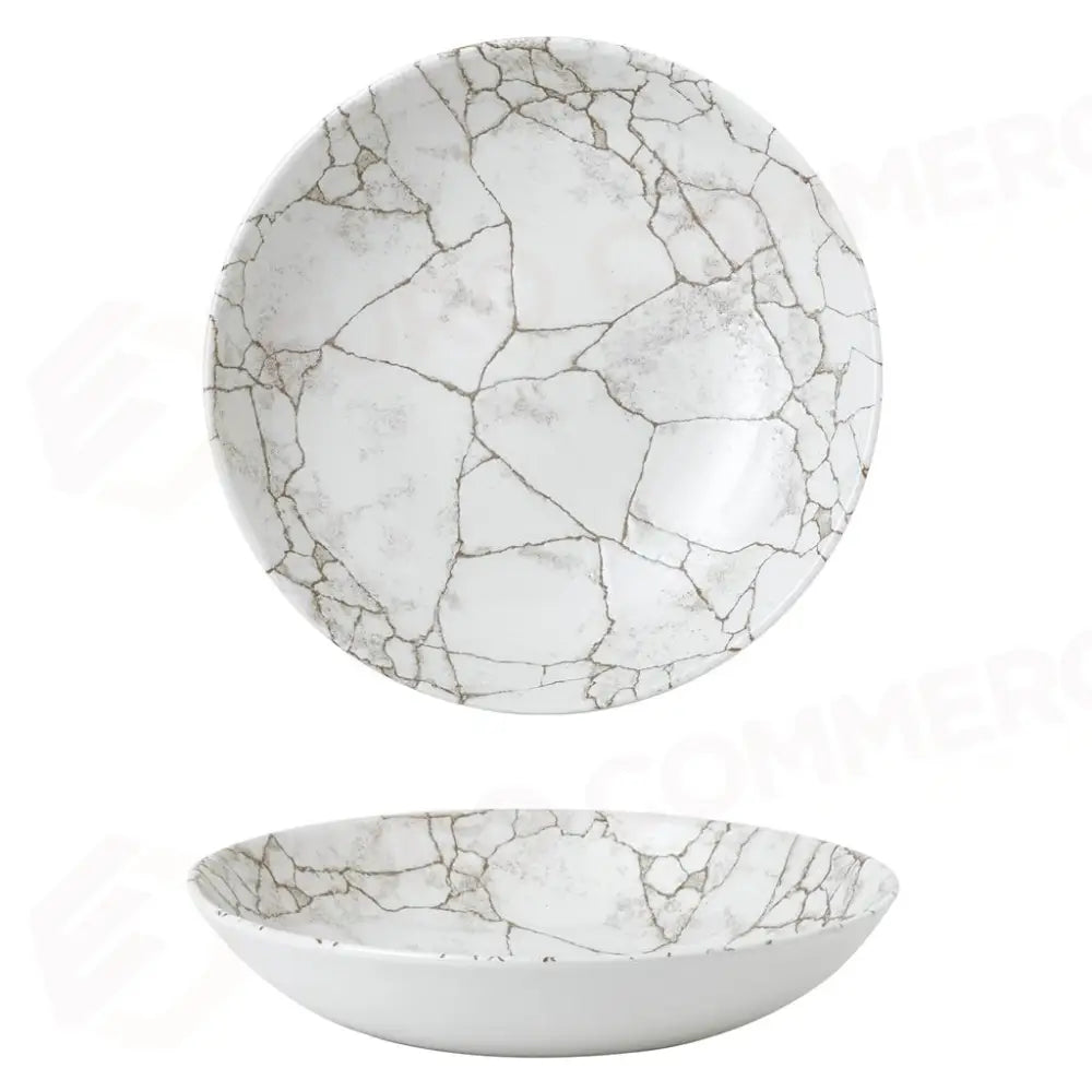 PIATTO FONDO COUPE 24,8 CM STUDIO PRINTS KINTSUGI AGATE GREY KTAGEVB91 CHURCHILL - 9781825 - MEDRI