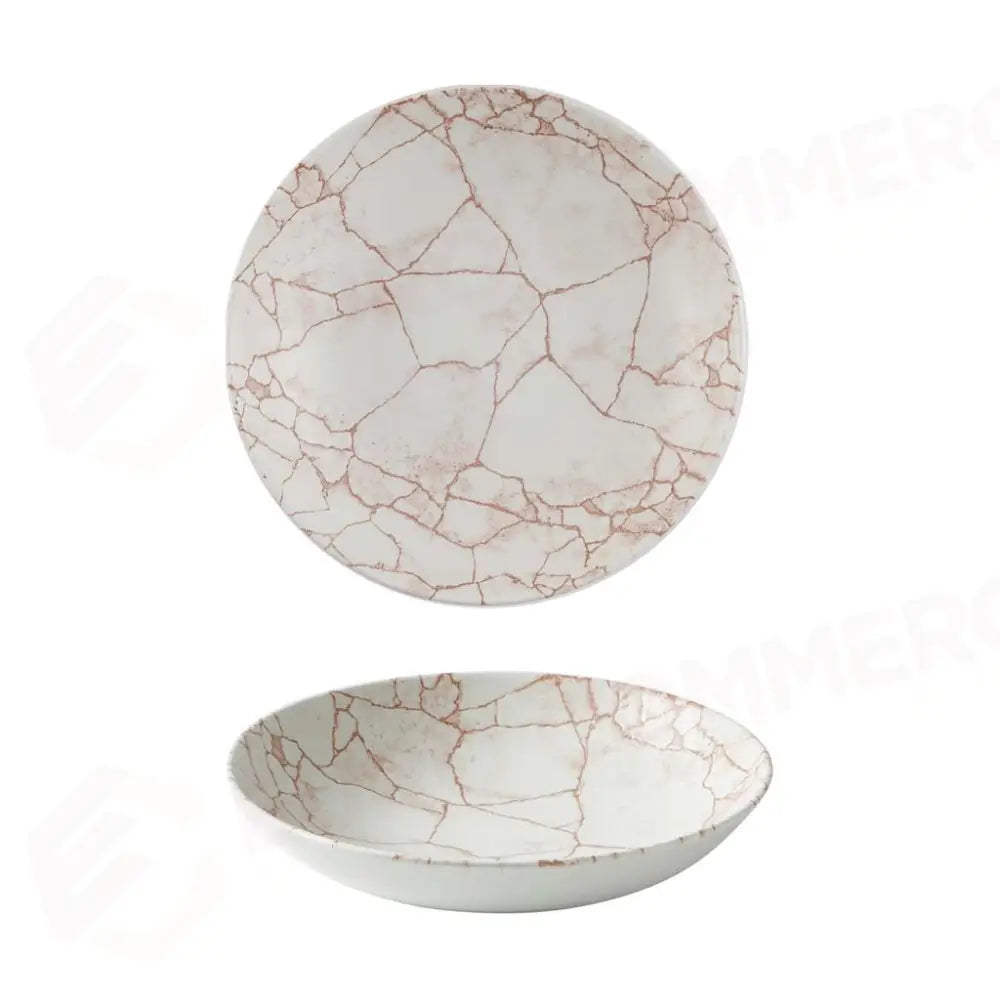 PIATTO FONDO COUPE 24.8 CM STUDIO PRINTS KINTSUGI CORAL KTAMEVB91 CHURCHILL - 9782577 - MEDRI