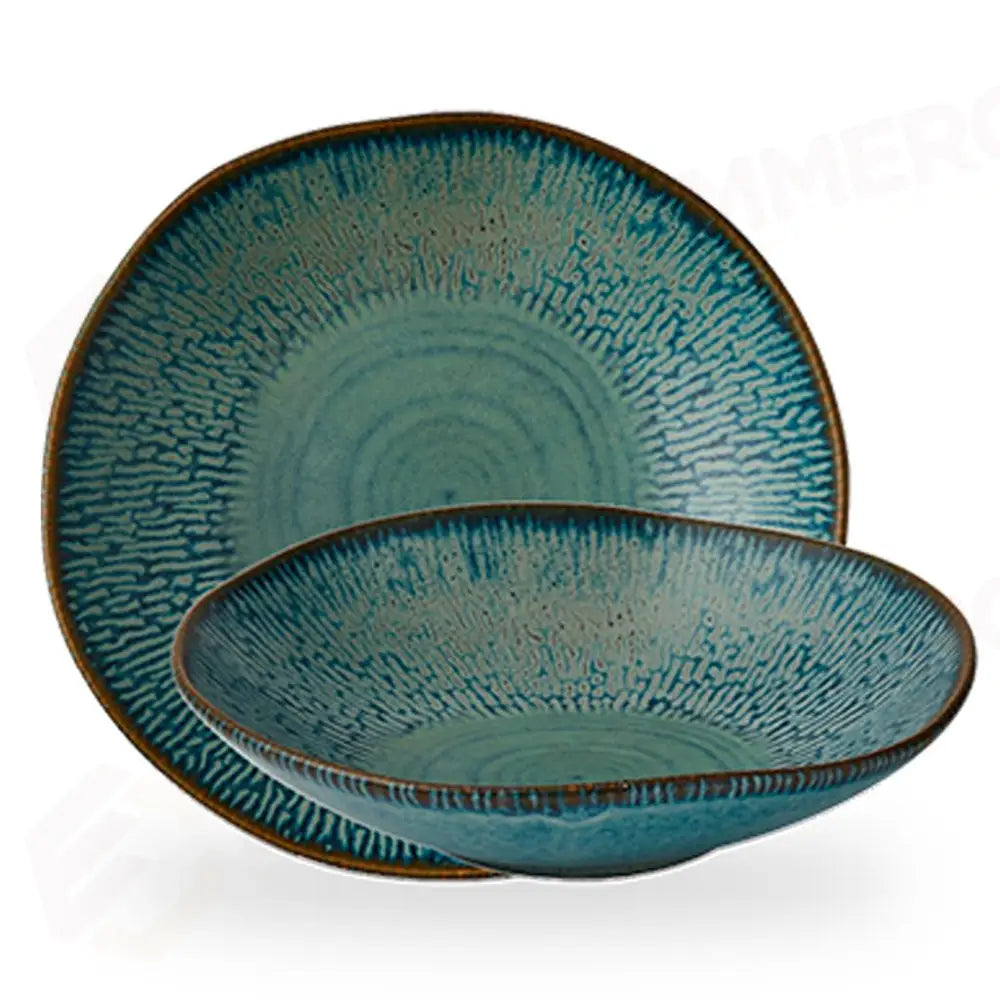 PIATTO FONDO COUPE 25 CM ENVISAGE CASCADE SAPPHIRE BLUE ECABPB251 CHURCHILL - 9783674 - MEDRI