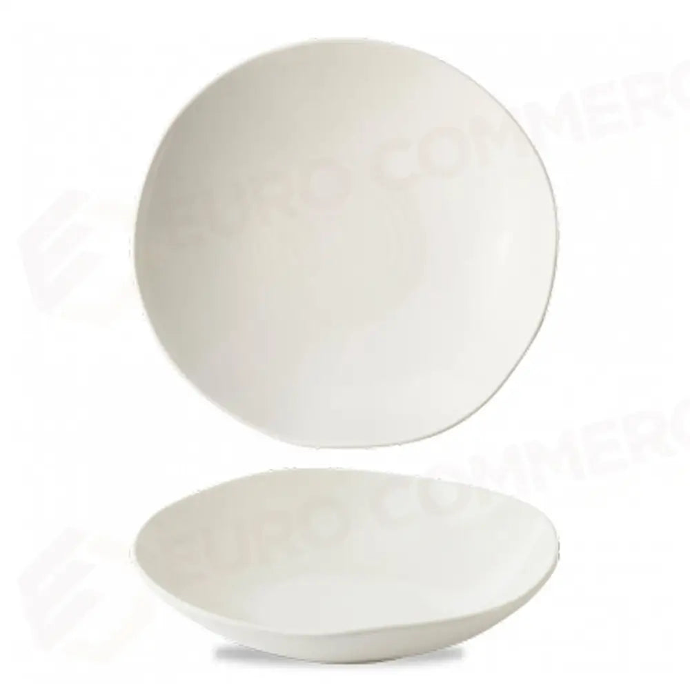 PIATTO FONDO COUPE 25 CM ENVISAGE NATURAL WHITE WHPB251 CHURCHILL - 9783550 - MEDRI
