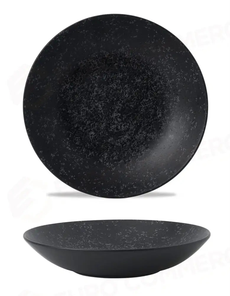 PIATTO FONDO COUPE 25 CM MENU SHADES CALDERA ASH BLACK ZCCAPB251 CHURCHILL - 9781687 - MEDRI