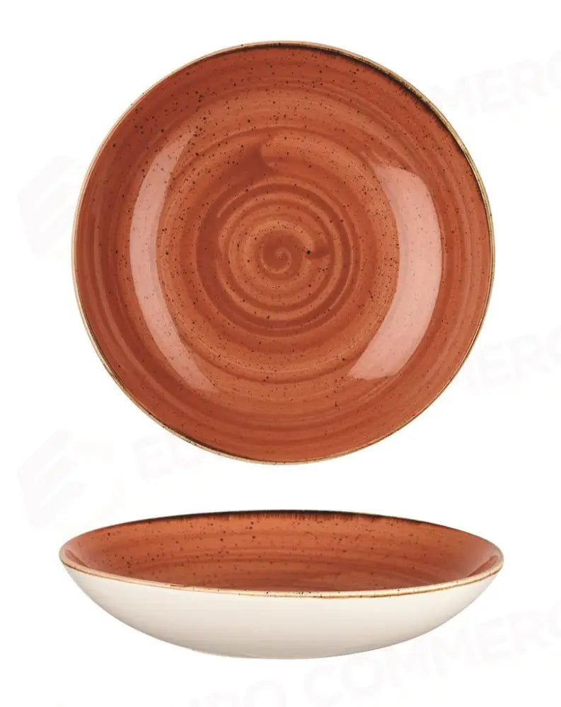 PIATTO FONDO COUPE 31 CM STONECAST SPICED ORANGE SSOSPLC21 CHURCHILL - 9780784 - MEDRI