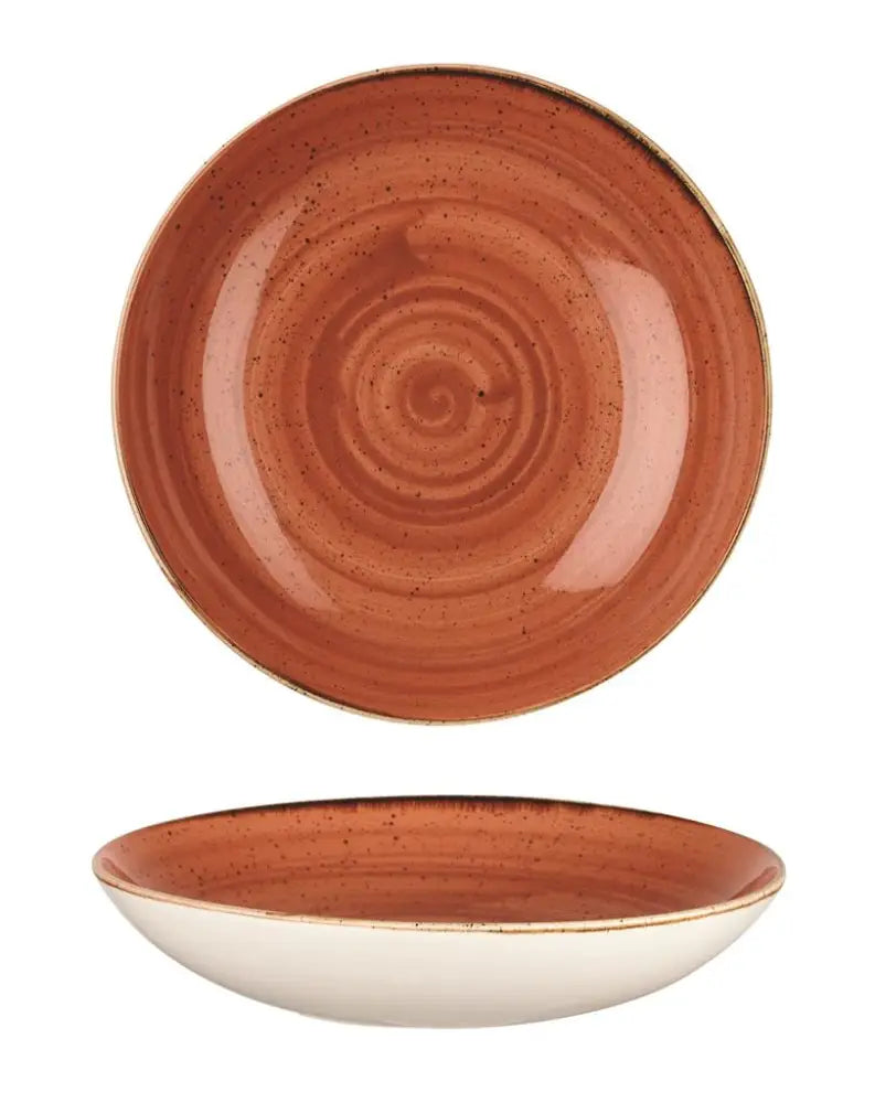 PIATTO FONDO COUPE 31 CM STONECAST SPICED ORANGE SSOSPLC21 CHURCHILL - 9780784 - MEDRI