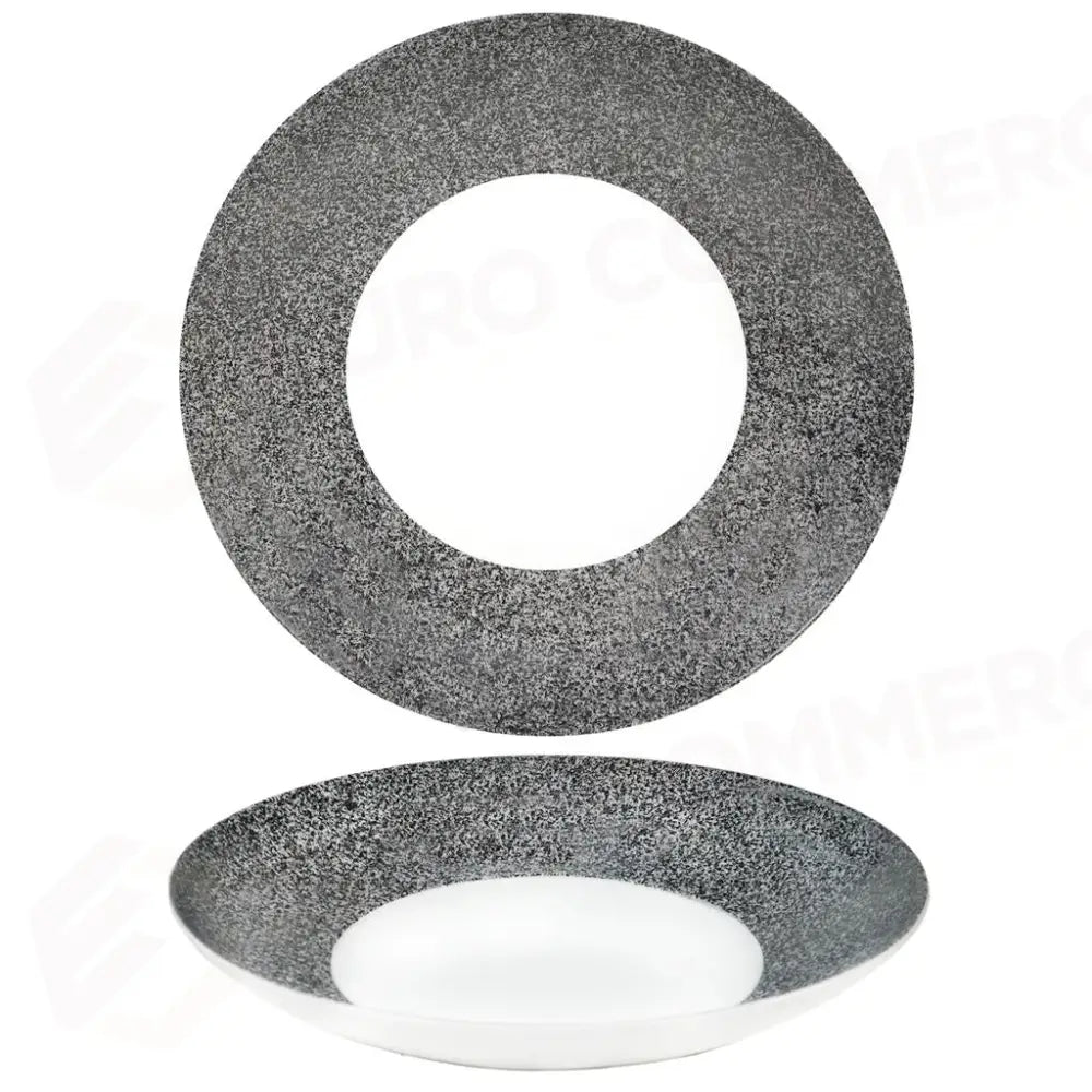 PIATTO FONDO COUPE 33 CM SATURNO RAW GRIGIO COSTA VERDE - 10260415 - MEDRI