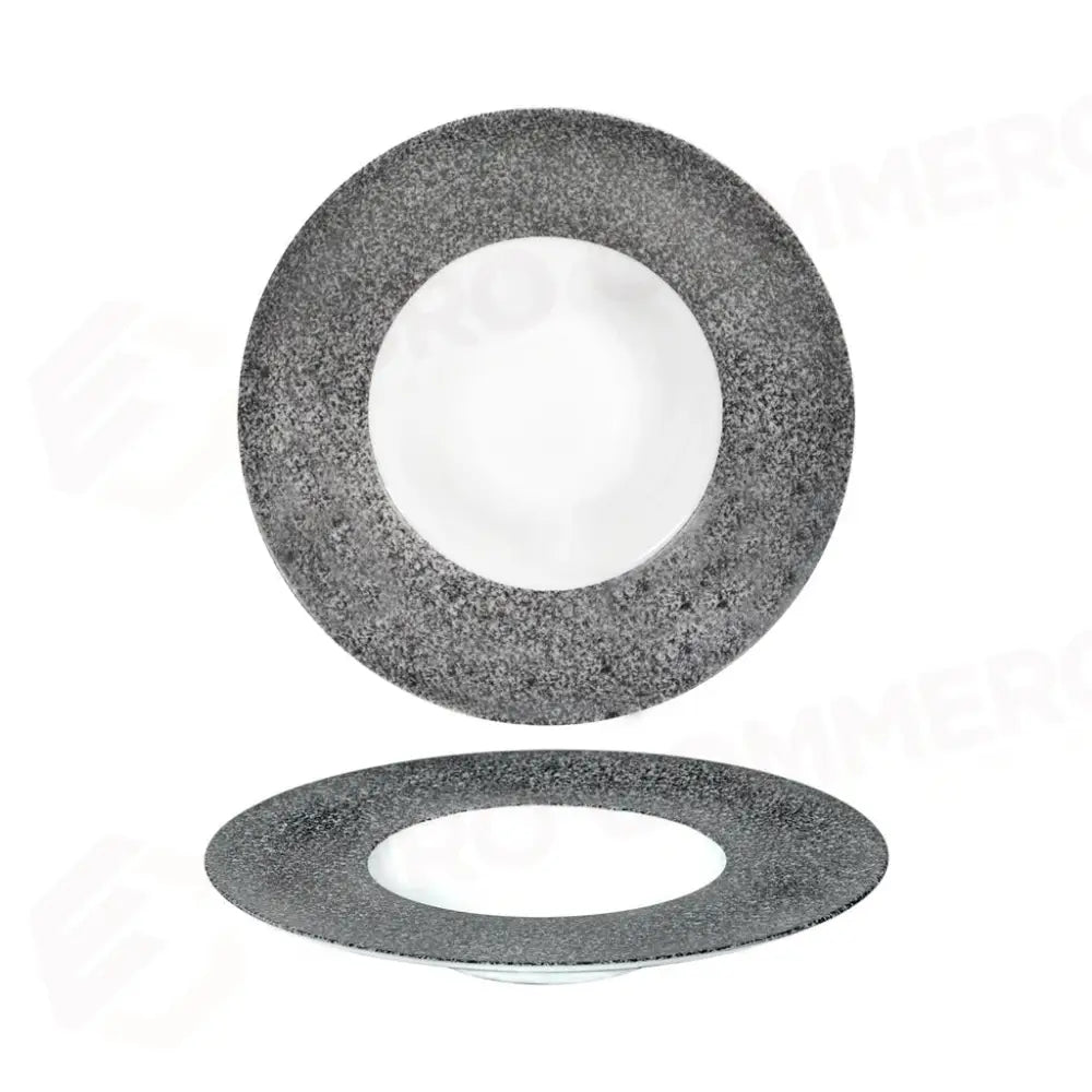 PIATTO FONDO GOURMET 25 CM SATURNO RAW GRIGIO COSTA VERDE - 10260419 - MEDRI