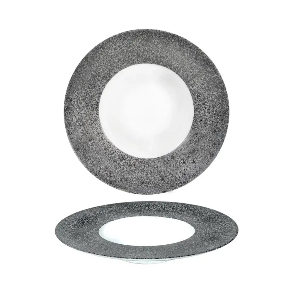 PIATTO FONDO GOURMET 25 CM SATURNO RAW GRIGIO COSTA VERDE - 10260419 - MEDRI