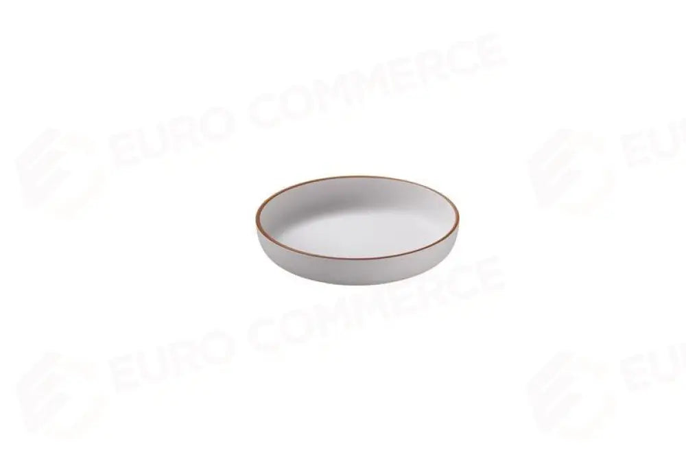 PIATTO FONDO IN RPET BIANCO - 21X3,8 CM - N0001 - LEONE - RPET