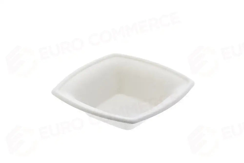 PIATTO FONDO QUADRATO BIO BIANCO - 15X15X4 CM - Q2065 - LEONE - MONOUSO BIO