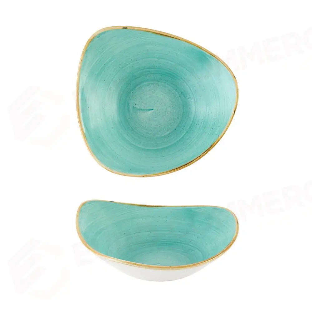 PIATTO FONDO TRIANGOLARE 15.3 CM MINT STONECAST SMISTRB61 CHURCHILL - 9783201 - MEDRI